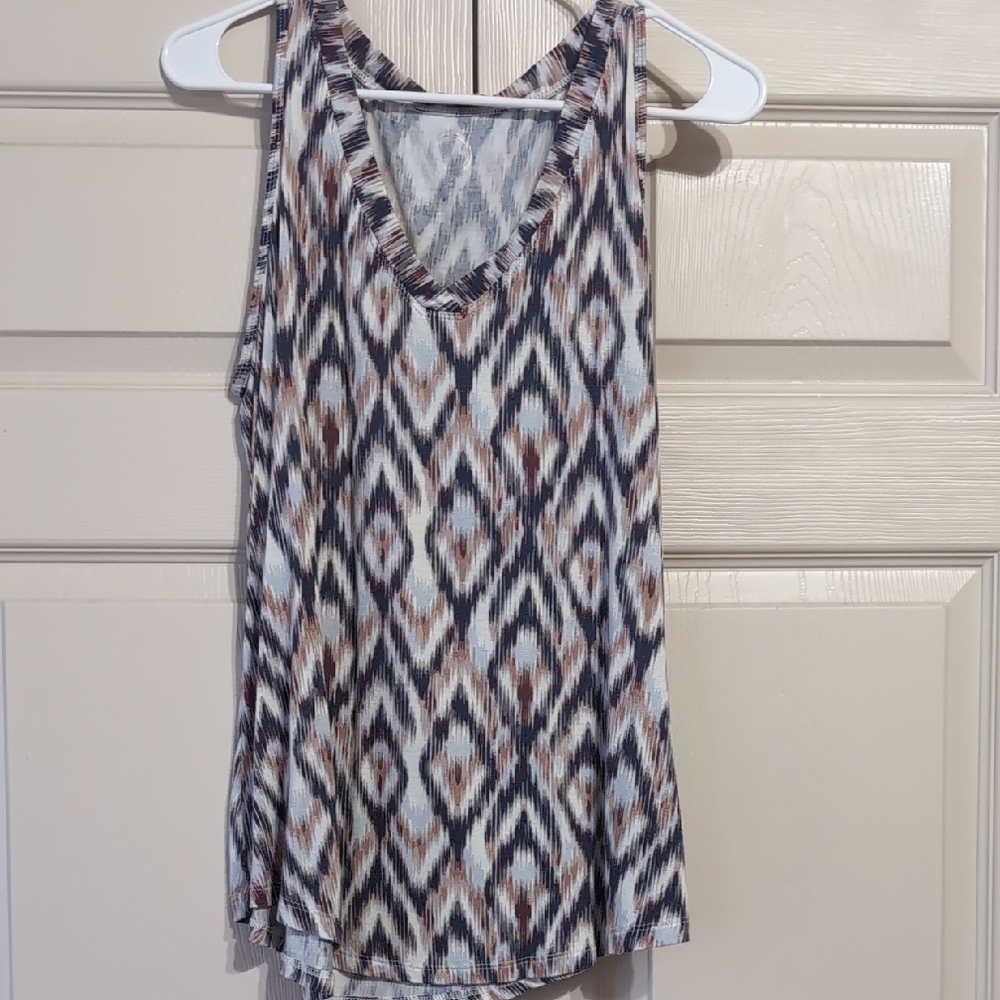 Patterned Sleeveless Top